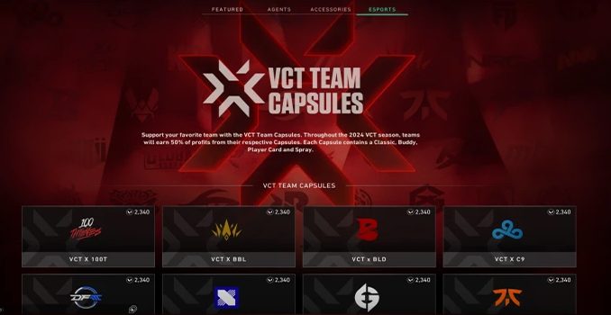Team Capsules VALORANT